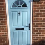 Composite door in duck egg blue - Burton