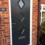 Composite door in anthrcite grey - Tolleron